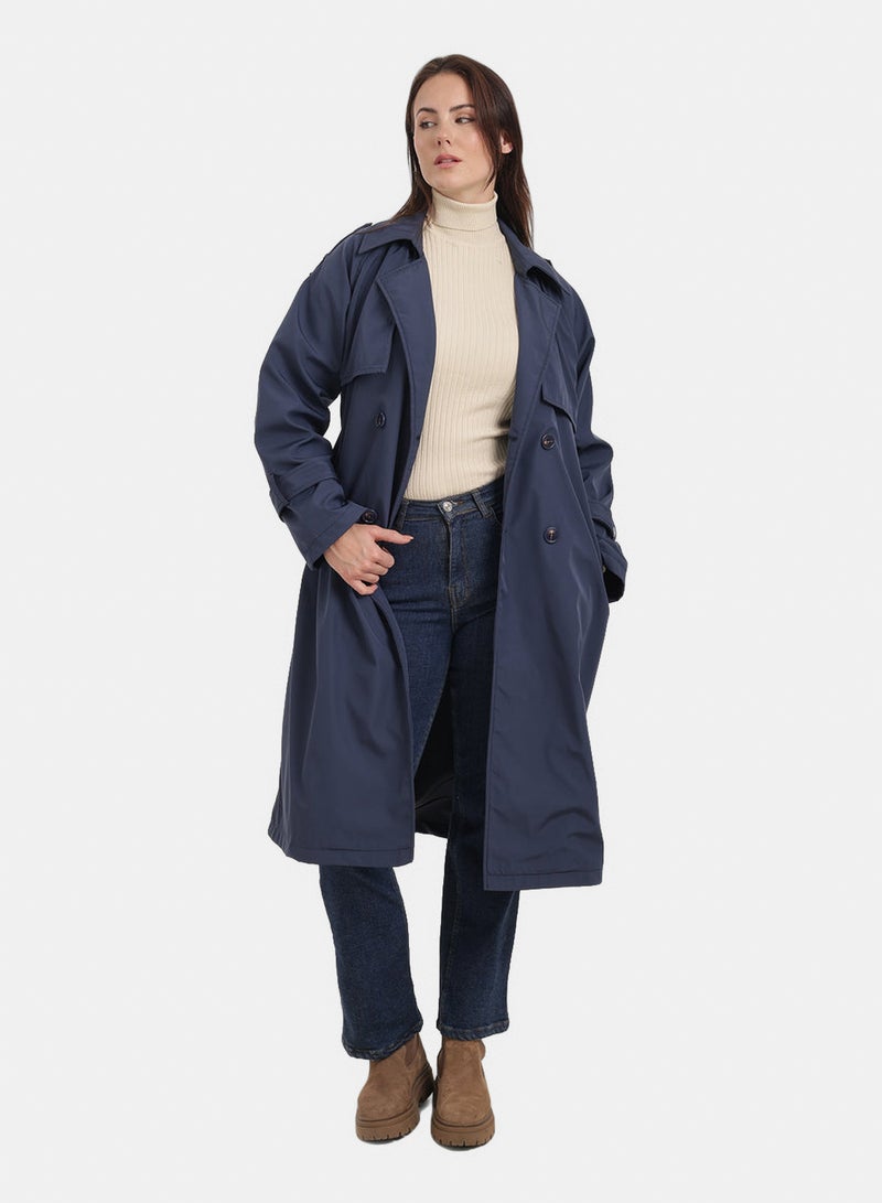 Carina Double-Breasted Trench Coat - Image 1